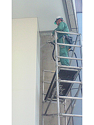人造石への光触媒塗布